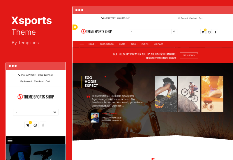 Tema Xsports - Tema de WordPress para deportes extremos