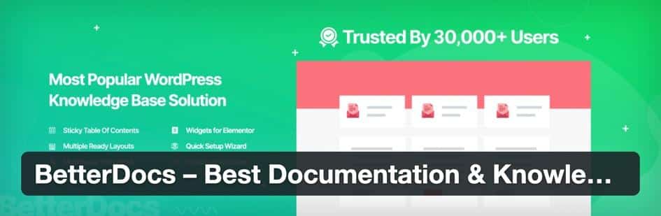 Das BetterDocs WordPress-Wiki-Plugin