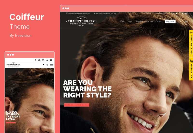 Coiffeur Theme - Тема WordPress для парикмахерских