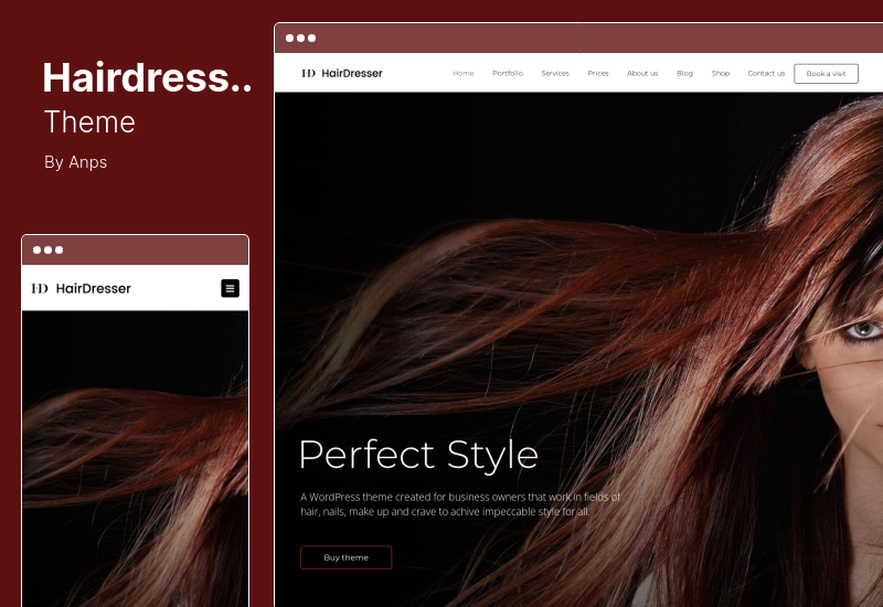 Friseur-Thema - Friseursalon WordPress-Theme