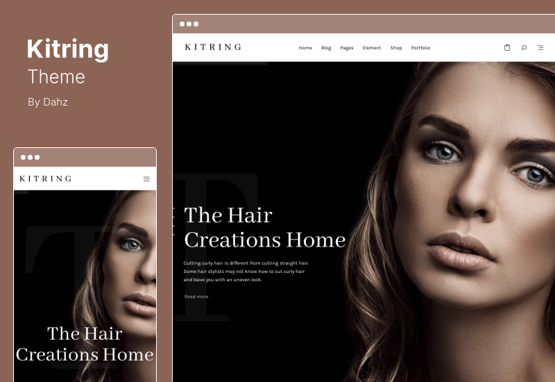 Kitring Theme - Un tema de WordPress para salones de belleza y peluquería