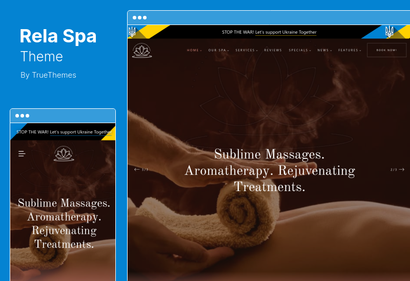 Tema Rela Spa - Tema WordPress de Spa e Massagem