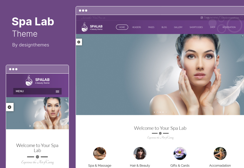 Spa-Lab-Thema - WordPress-Theme für Schönheitssalons