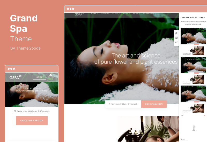 Tema Grand Spa - Tema WordPress de salão de massagem