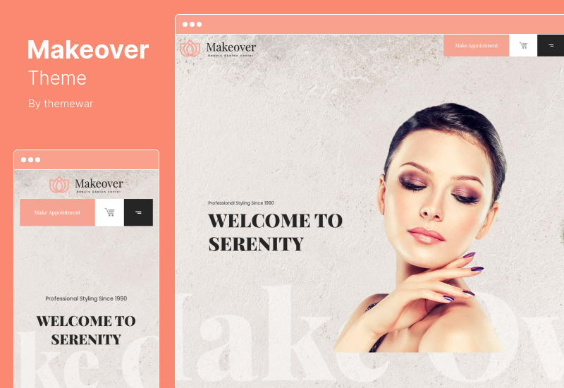 Tema Makeover - Tema WordPress para salão de spa