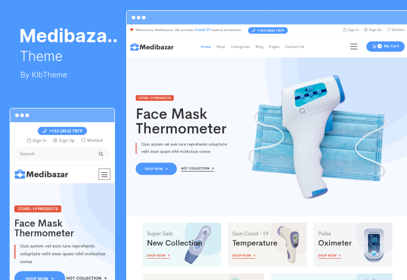 Medibazar Theme - Медицинская тема WooCommerce