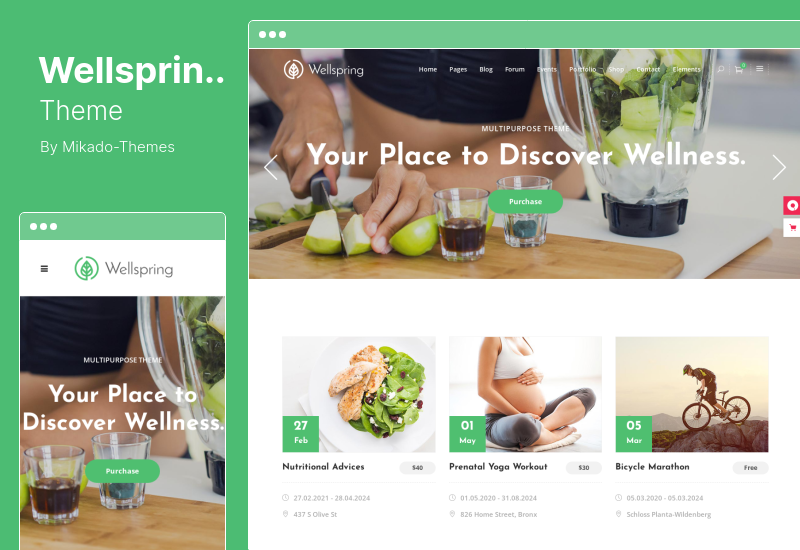 Wellspring-Theme – WordPress-Theme für Gesundheit, Lifestyle und Wellness