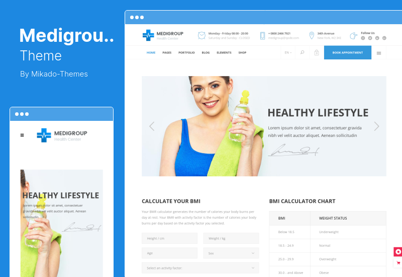 Medigroup Theme - Тема WordPress о медицине и здоровье