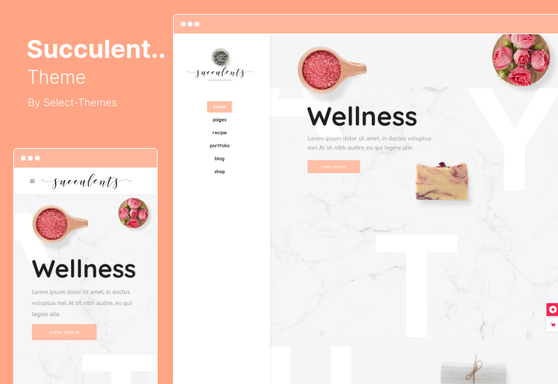 Succulents Theme - Gaya Hidup Sehat dan Tema WordPress Wellness