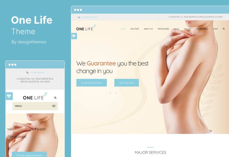 OneLife-Thema – WordPress-Thema für medizinisches Gesundheitswesen