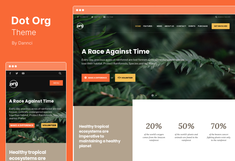 Tema DotOrg - Tema WordPress Lingkungan & Ekologi