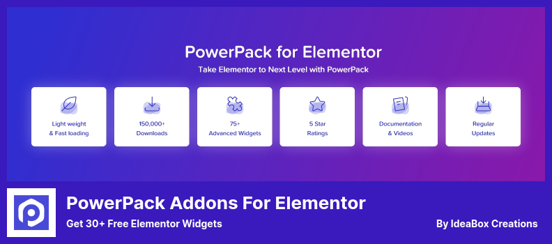 Elementor プラグイン用の PowerPack アドオン - 30 以上の無料の Elementor ウィジェットを入手