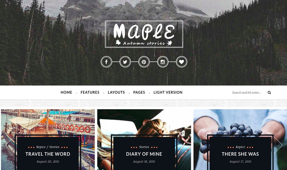 Tema WordPress Maple