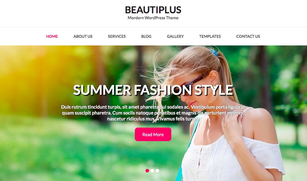 موضوع Beautiplus WordPress