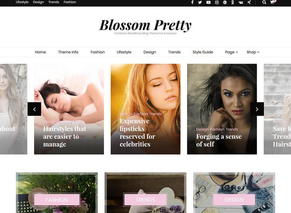 Blossom grazioso tema WordPress