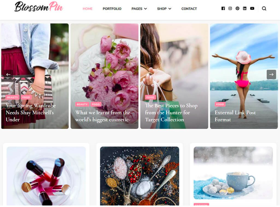 Tema WordPress perno in fiore