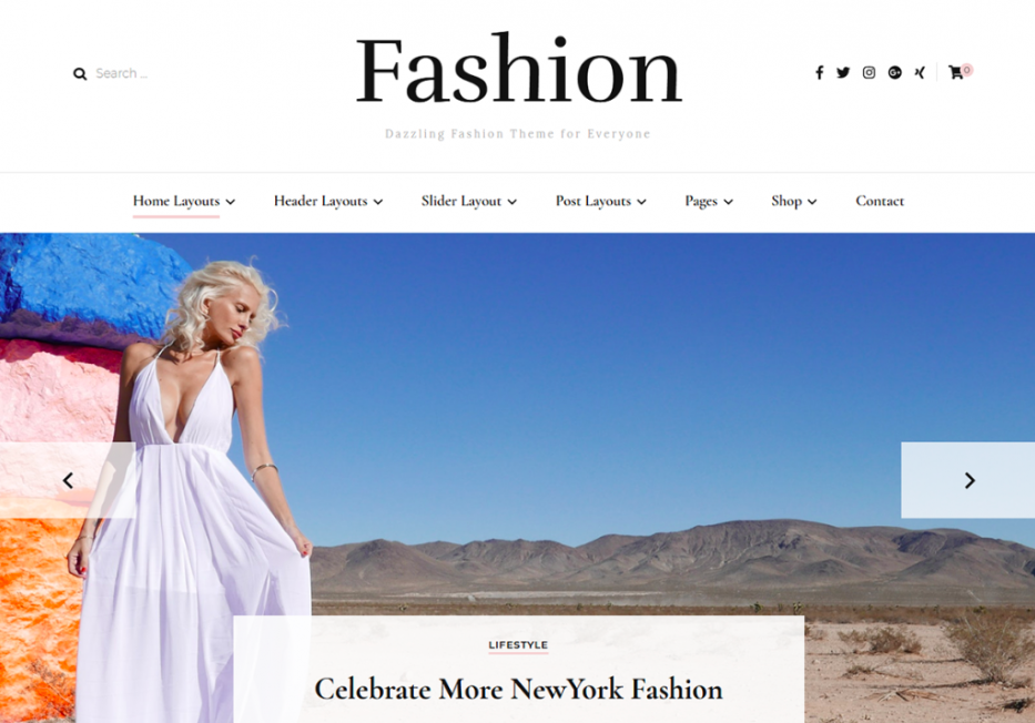 Tema WordPress di moda in fiore