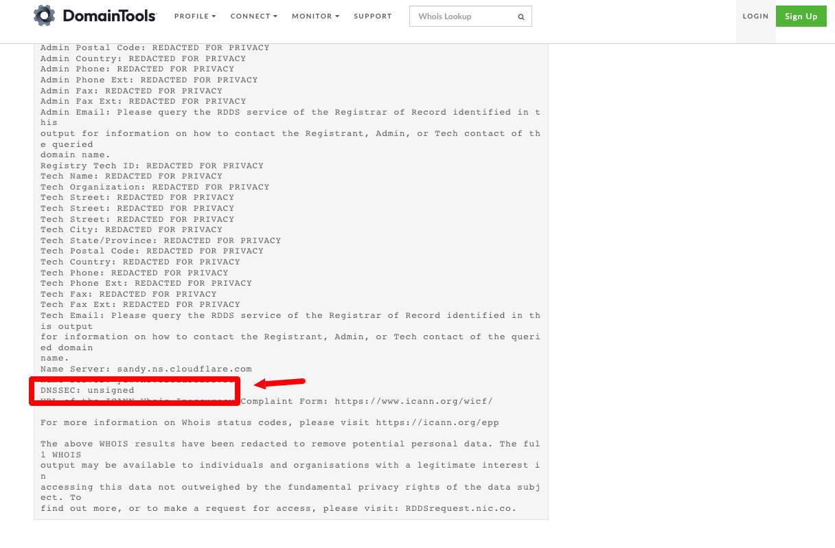 comprobar dnssec