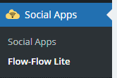 Flow-Flow Social Feed Stream 菜單項