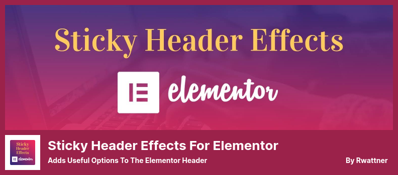 Sticky Header Effects для плагина Elementor — добавляет полезные параметры в заголовок Elementor