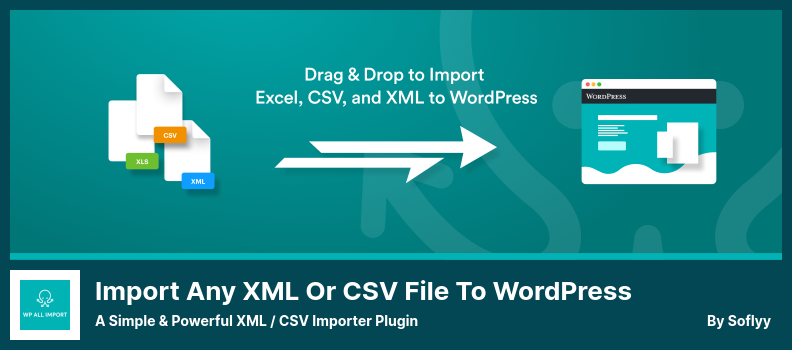 將任何 XML 或 CSV 文件導入到 WordPress 插件 - 一個簡單而強大的 XML / CSV 導入器插件