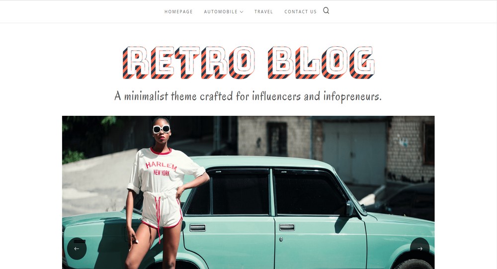 Tema retro de WordPress para blogs