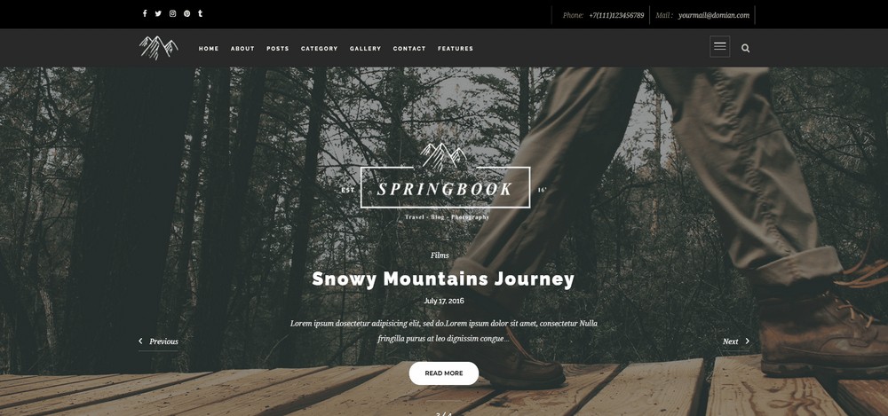 Springbook-WordPress-Theme