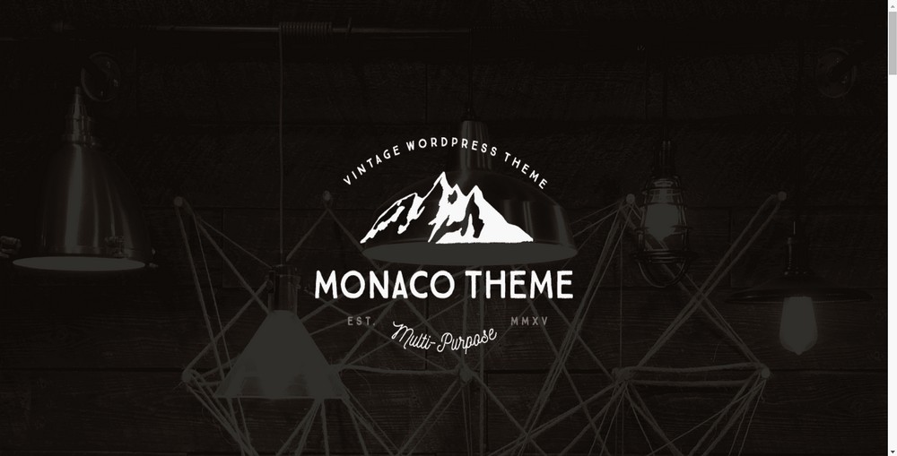 Retro-WordPress-Website von Monaco