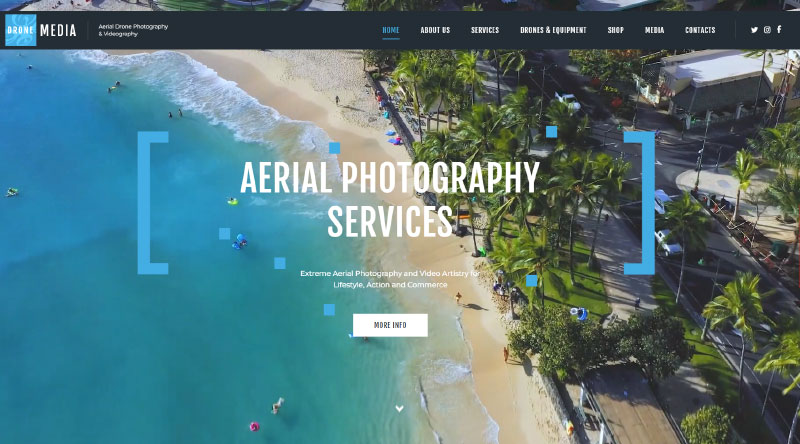 Drone Media WP theme