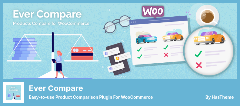 Ever Compare Plugin - WooCommerce 的易於使用的產品比較插件