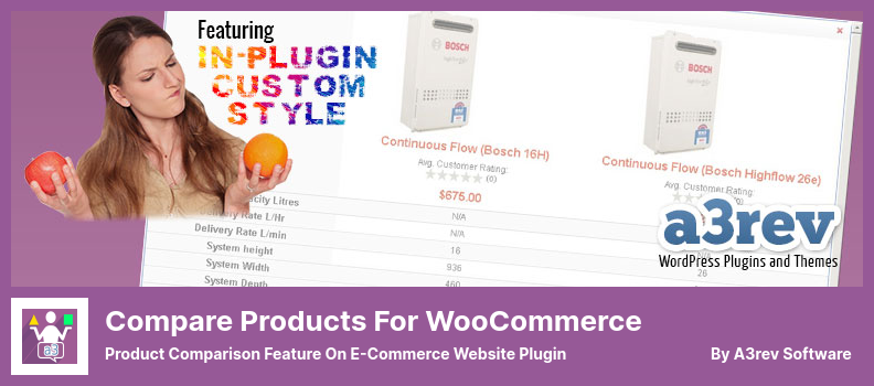 เปรียบเทียบผลิตภัณฑ์สำหรับปลั๊กอิน WooCommerce - คุณลักษณะเปรียบเทียบผลิตภัณฑ์บนปลั๊กอินเว็บไซต์อีคอมเมิร์ซ