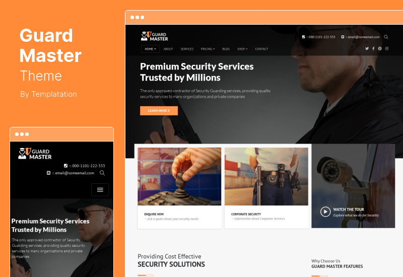 Guard Master Theme - Тема WordPress для охранников