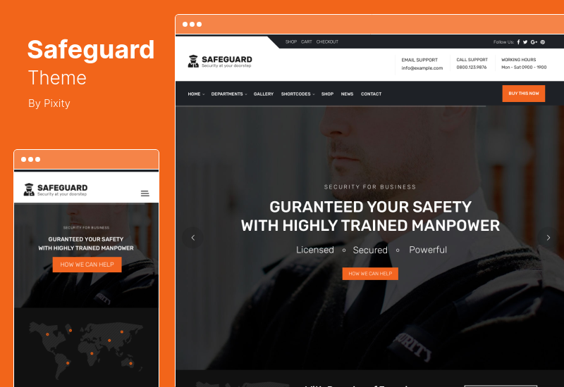 Safeguard Theme - Tema de WordPress para seguridad y protección