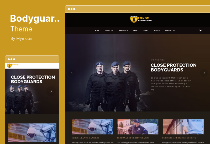 Bodyguard Theme - Тема WordPress для безопасности и видеонаблюдения