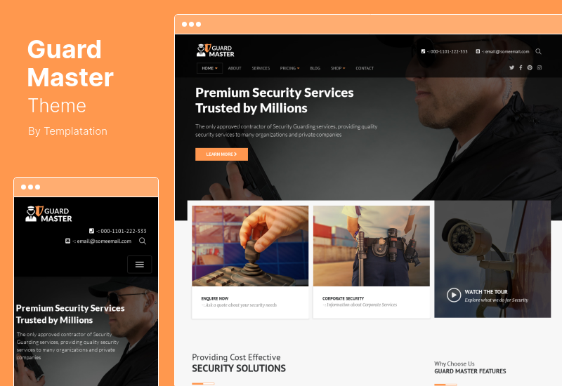 Guard Master Theme - Тема WordPress для охранников