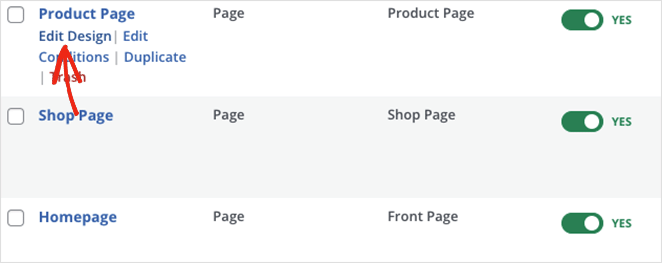 Editați pagina produsului WooCommerce