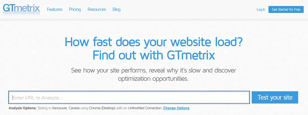 Лучшие инструменты SEO на странице: GTmetrix