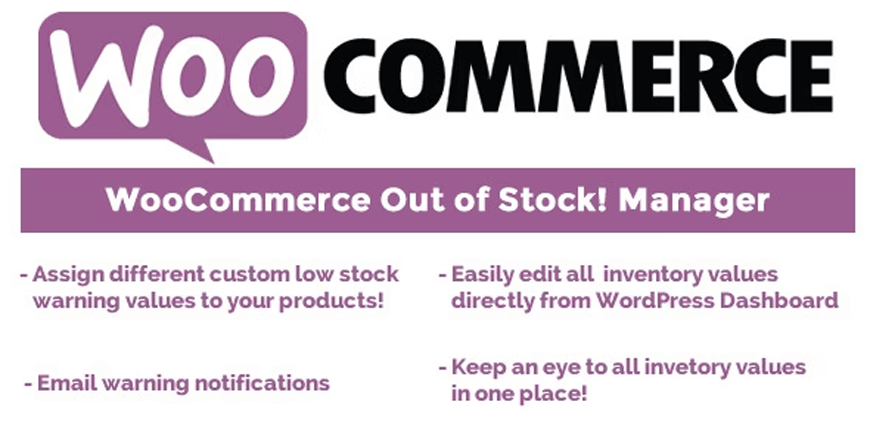 WooCommerce en rupture de stock ! Gestionnaire