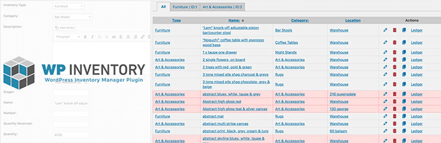 Gestionnaire d'inventaire WP