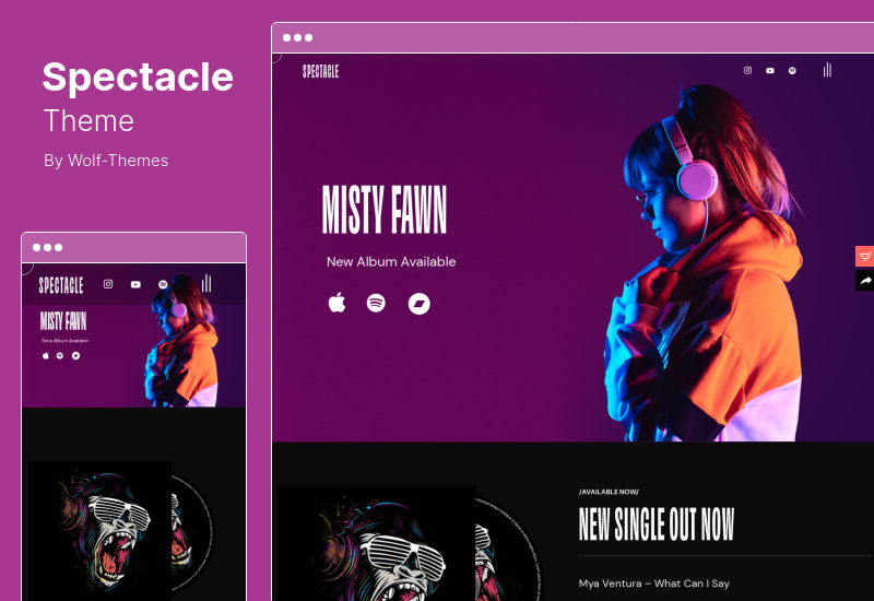 Tema Tontonan - Tema WordPress Musik