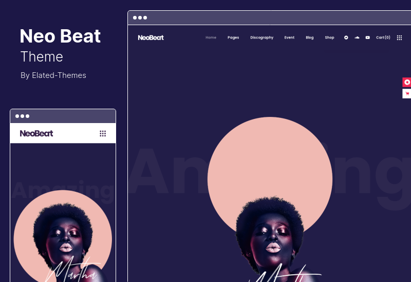 Tema NeoBeat - Tema WordPress Musik