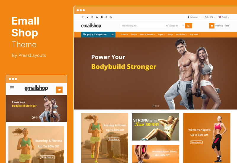 EmallShop-Thema - Responsives WooCommerce-WordPress-Theme