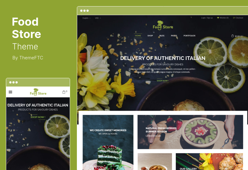 Tema de la tienda de alimentos - Tema WooCommerce de WordPress para productos orgánicos y restaurantes