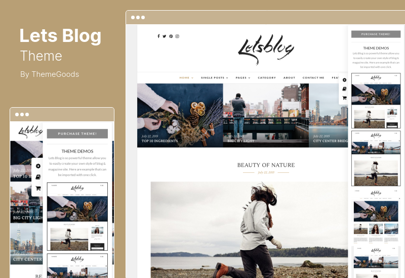 Lets Blog Theme - Tema blog WordPress