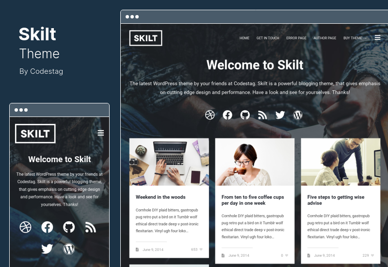 Skilt-Thema - WordPress-Theme für häufige Blogger