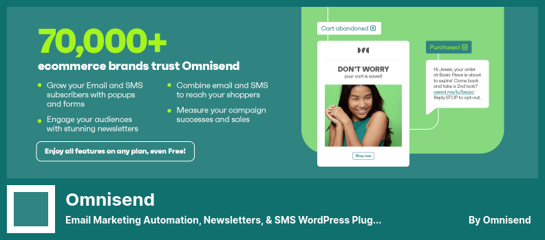 Omnisend 插件 - 电子邮件营销自动化、时事通讯和 SMS WordPress 插件