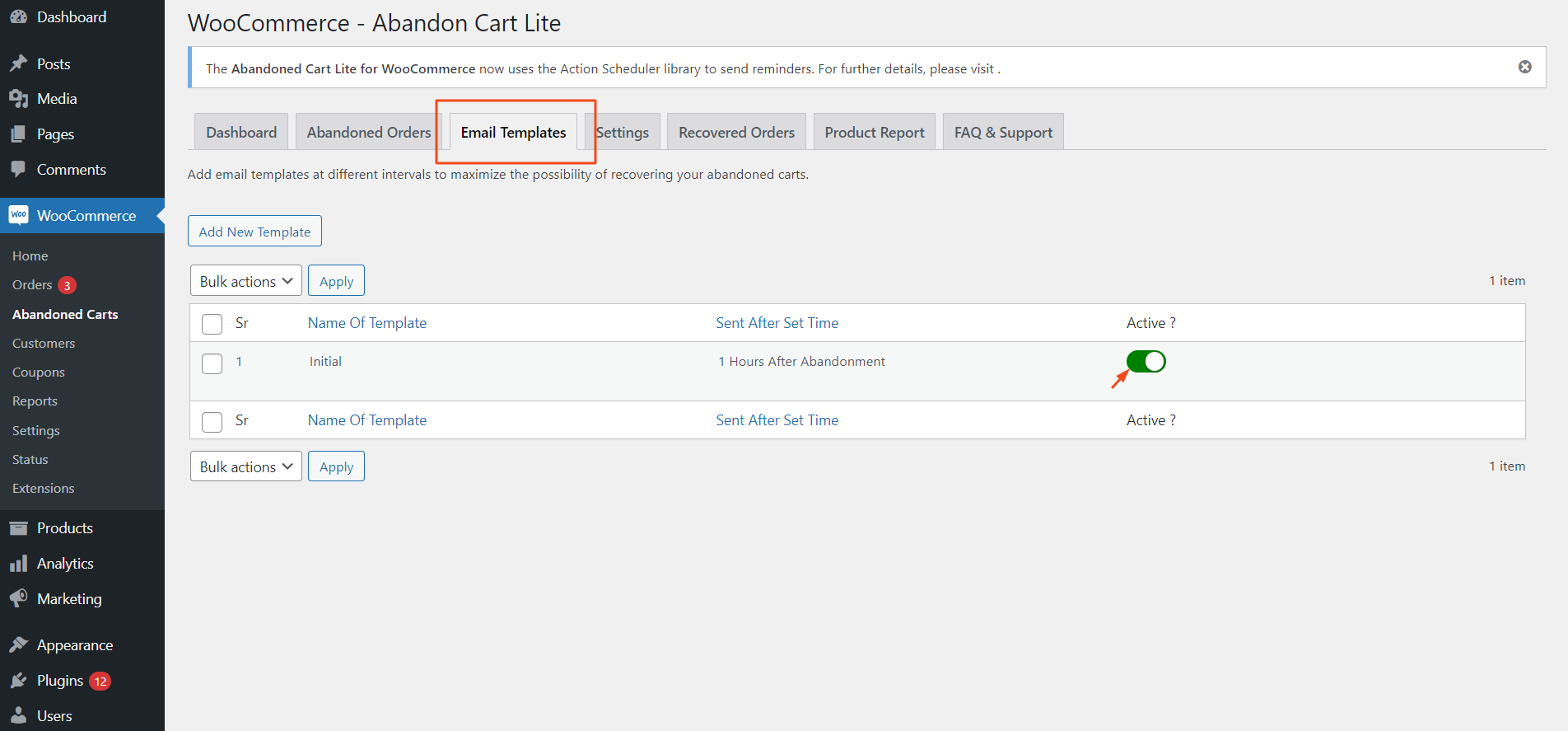 Carrello abbandonato Lite per WooCommerce