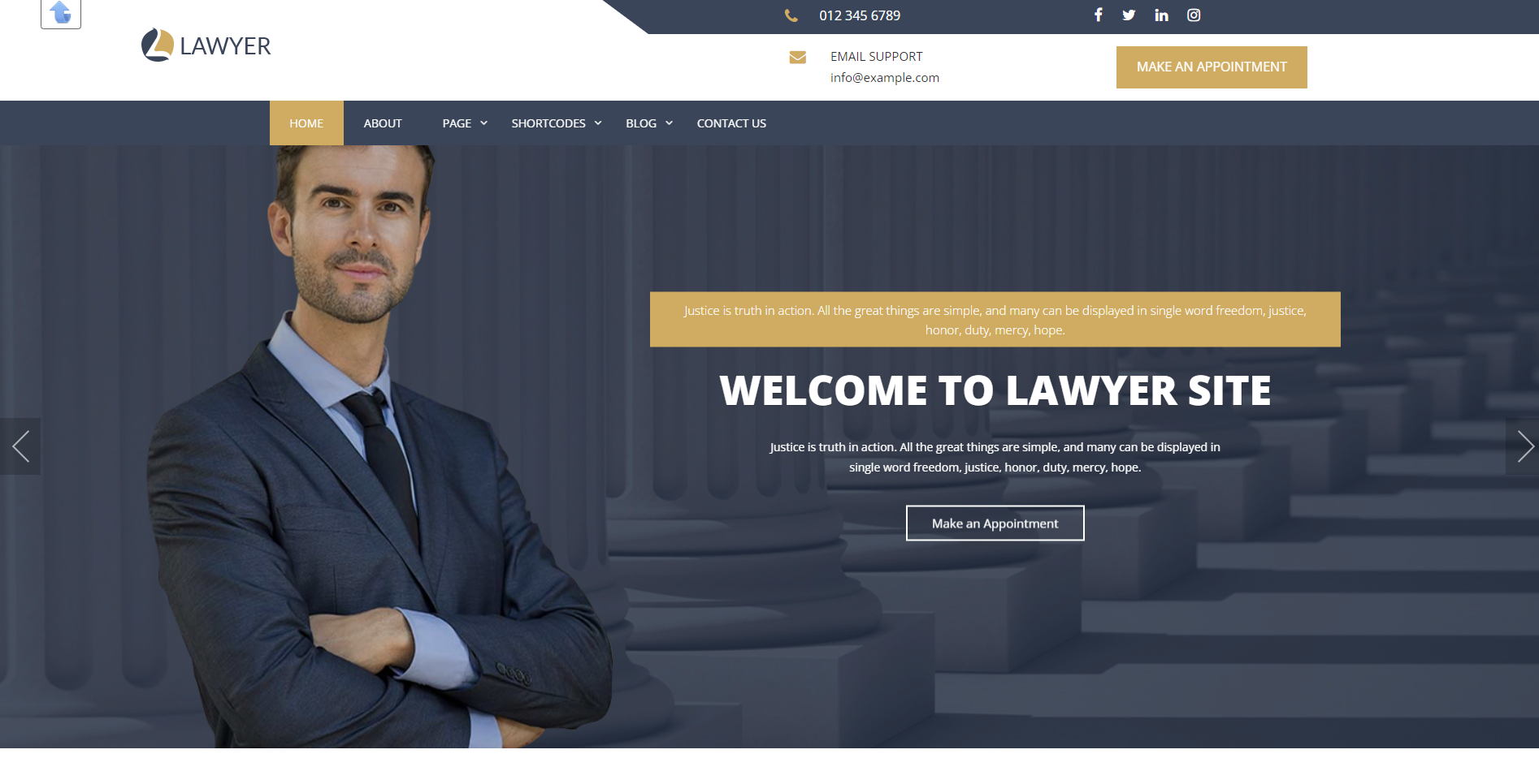 Expert Lawyer - meilleurs thèmes wordpress gratuits pour les avocats