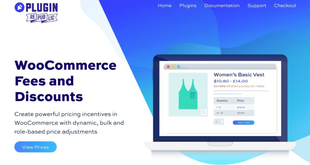 WooCommerce 費用和折扣插件。