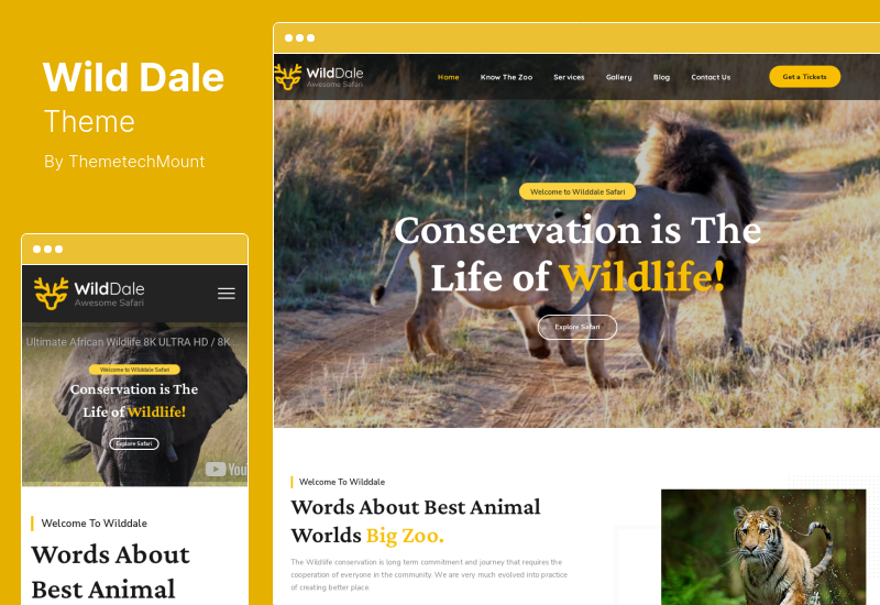 Tema WildDale - Tema WordPress Jungle Safari